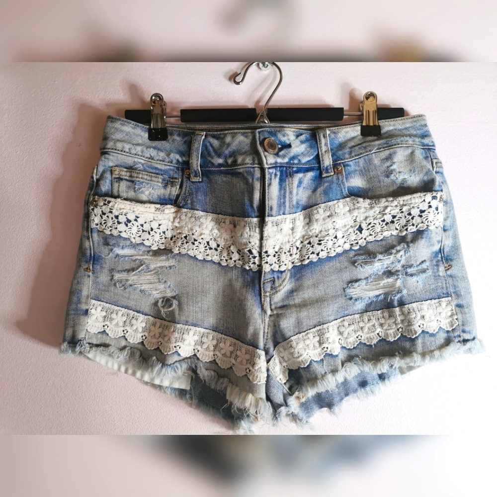 (2 for $40) AE High Waisted Denim Shorts NWOT